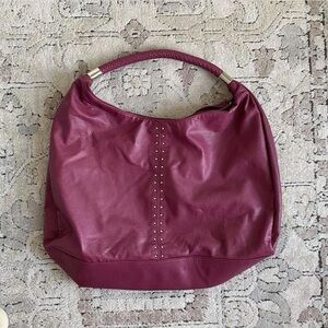 Purple Vintage-Style Hobo Shoulder Bag